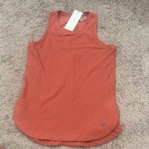 CALIA by Carrie Underwood Rust Textured Tank with Keyhole back- XS